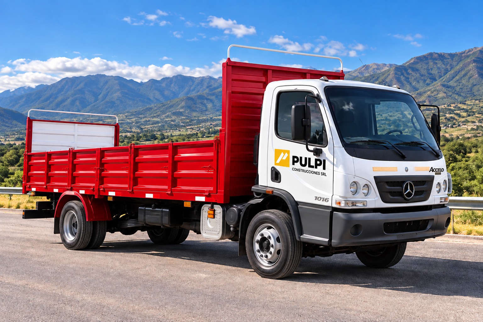 Mercedes-Benz Accelo de Pulpi: Barandas y plataforma elevadora