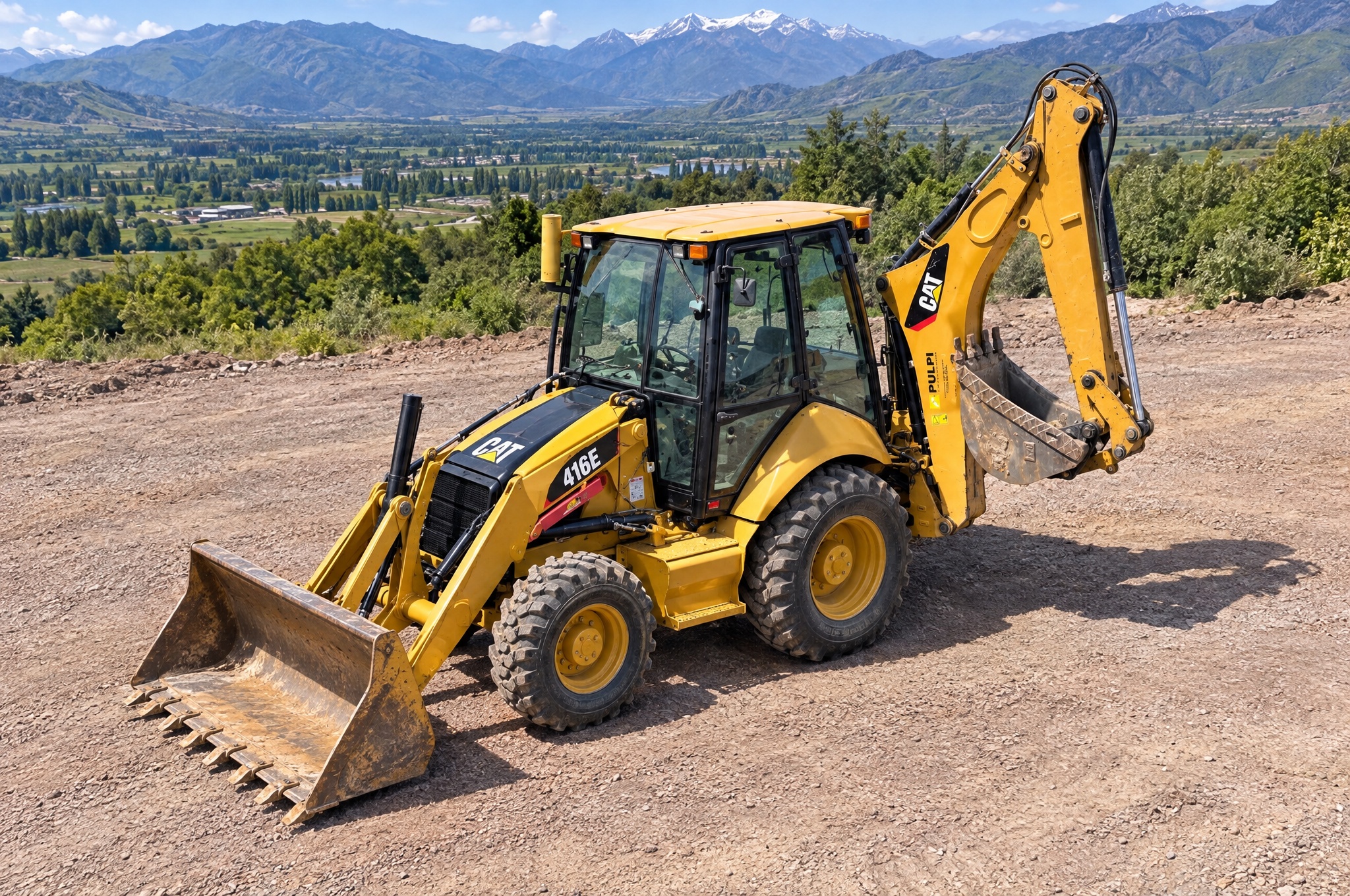 Caterpillar 416E de Pulpi: Retroexcavadora