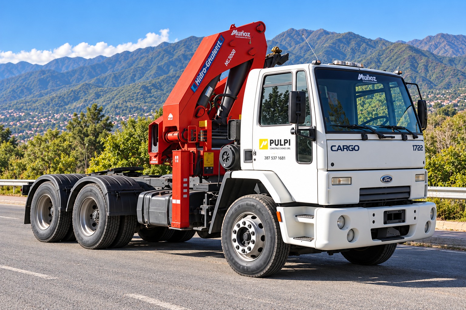 Ford Cargo 1722 de Pulpi: Hidrogrúa NG-35000